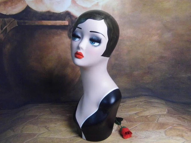 Высококачественный Женский манекен из стекловолокна грудь винтажная голова