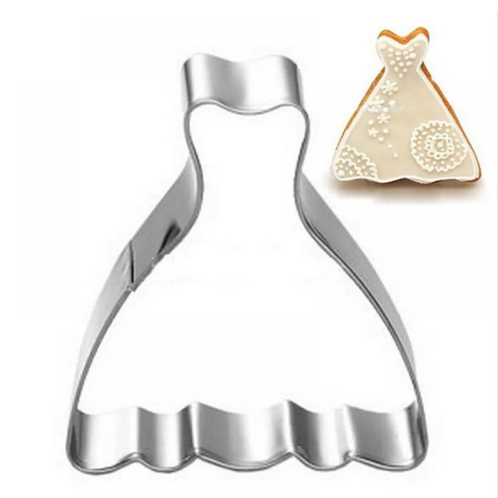 Бисквит Фондант для печенья и торта Форма платья форма выпечки Инструменты