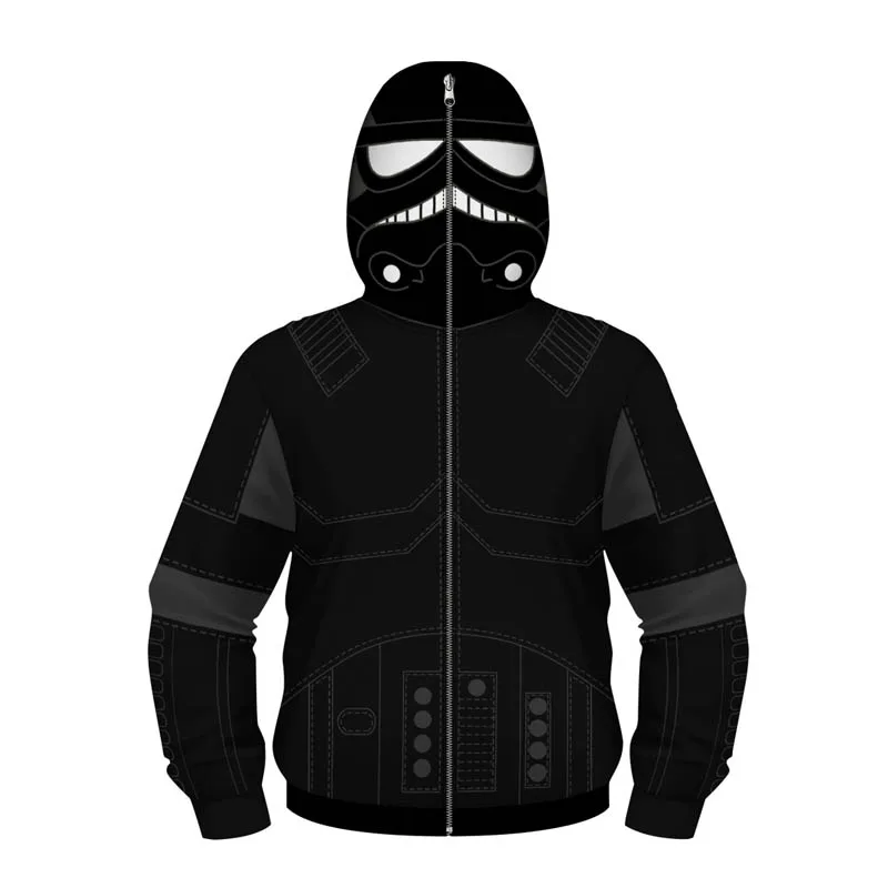 Детская толстовка Cosroad с капюшоном и 3D принтом Дарта Вейдера R2 D2| |