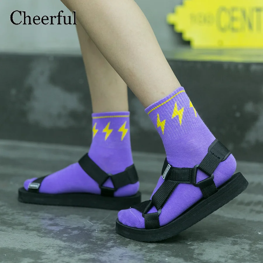 Осенне-зимние женские носки милые Клубничные корейские хлопковые повседневные