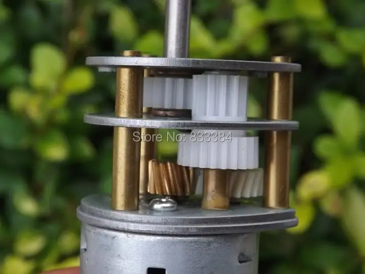 2 шт. 1500р/мин двигатель постоянного тока с длинной осью шестерни замедление