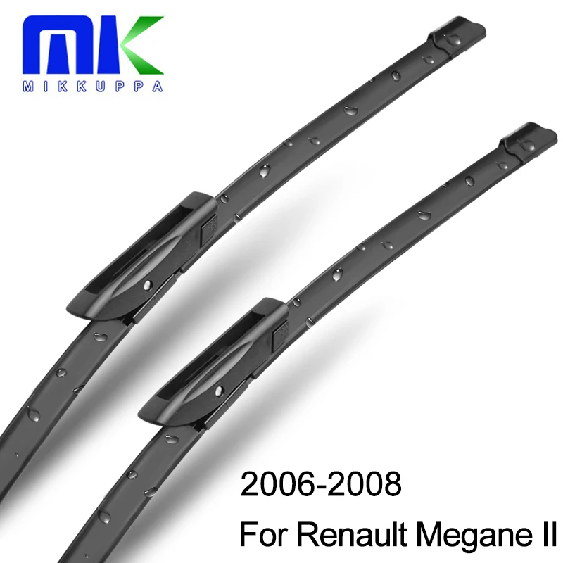 Щетки стеклоочистителя MIKKUPPA для Renault Megane II 2006 2007 2008 пара 24 + 18 дюймов автомобильные