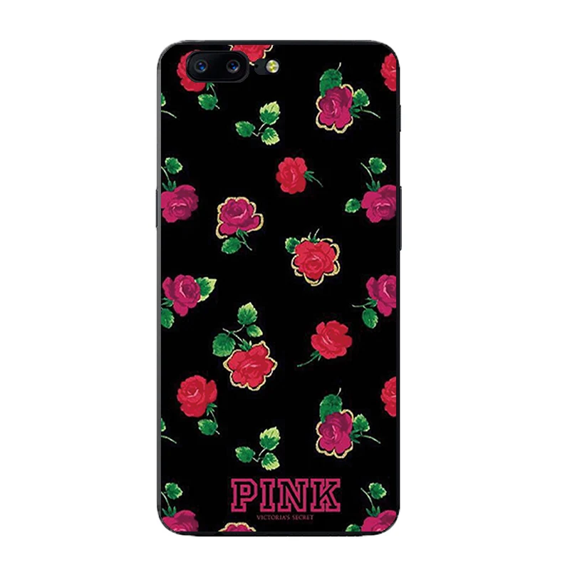 For OnePlus 5 Soft TPU Shell One Plus 3 3T Phone Case DIY Custom 5.5 Inch 2 Fundas Retro Flowers Printing Coque |