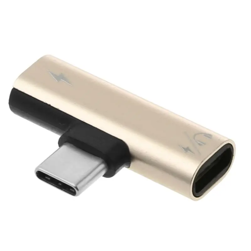 Кабель адаптер для зарядки наушников USB C Type Male Dual Female аудиокабель AUX Xiaomi Mi 6 6x Huawei P20