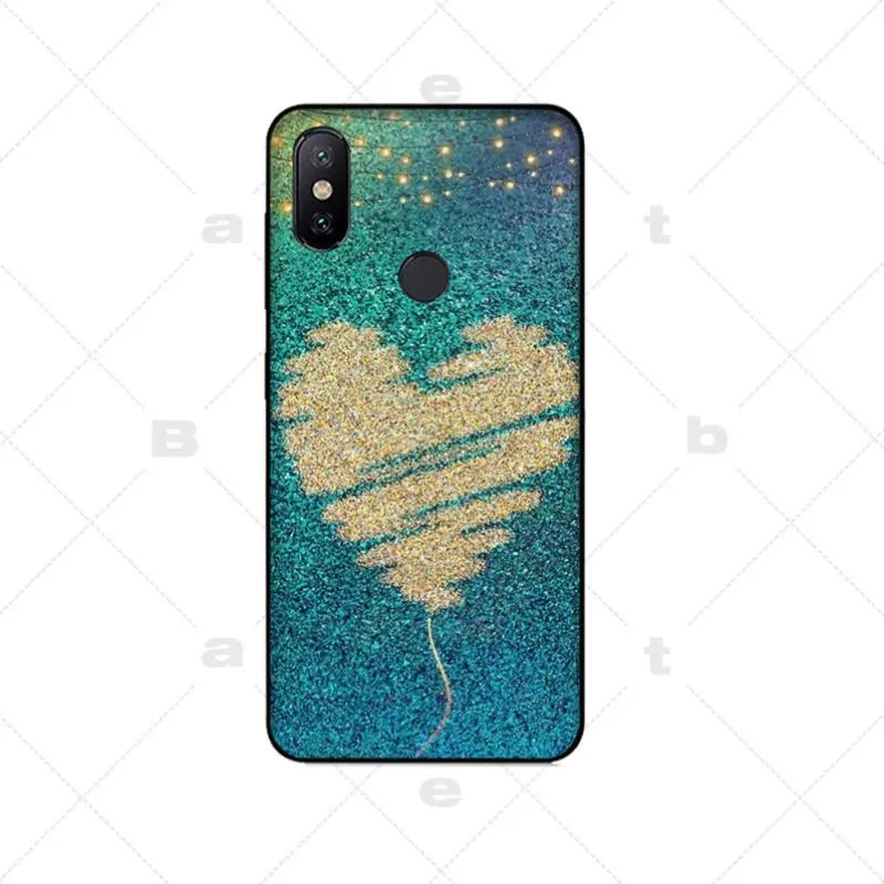 A6 Пайетки в форме сердца DIY роскошные высокого класса протектор чехол для Xiaomi mi6 mi8 Redmi5 Redmi 5 плюс MIX2 MIX2S Max2 max3 - Цвет: A6
