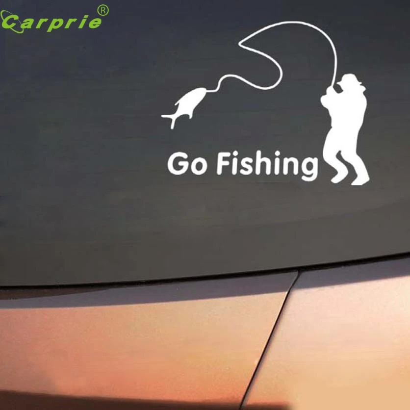 Новое поступление Go автомобильный стикер с рыбалкой грузовик наклейка на бампер