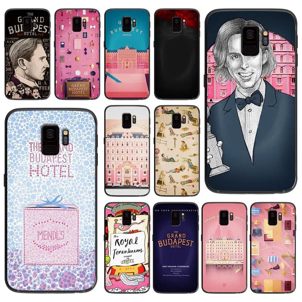 Мягкий чехол для телефона Grand Budapest samsung Galaxy S6 S7 S8 S9 S10e Plus Note 8 9 черный силиконовый