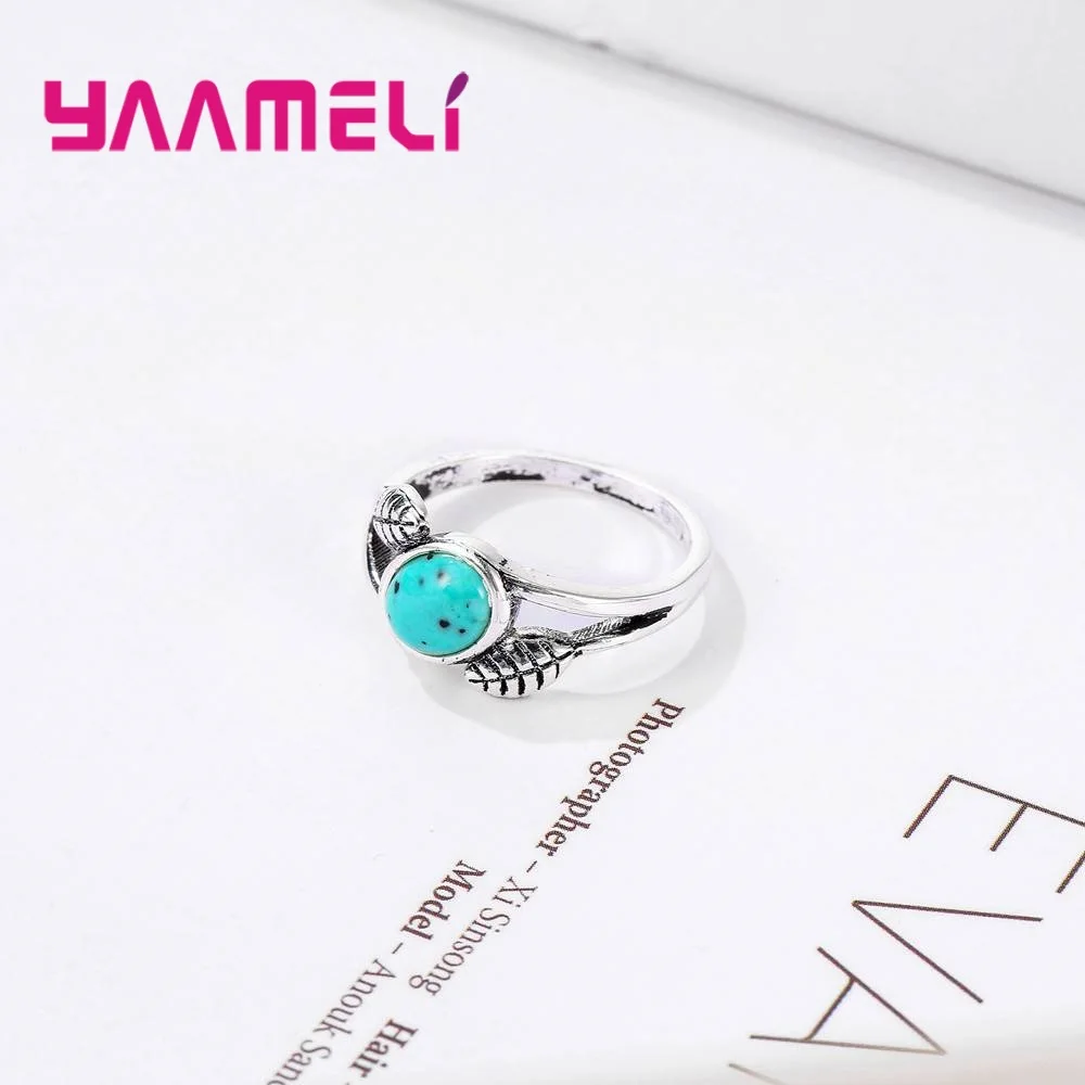 Новые модные ювелирные изделия простой красивый старинный зеленый камень 925