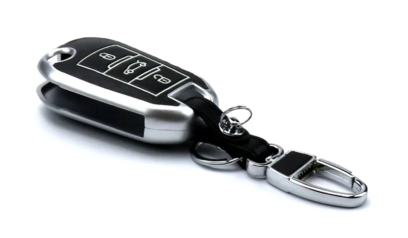 Чехол для ключей из натуральной кожи для peugeot 3008 308 RCZ 508 408 2008 key