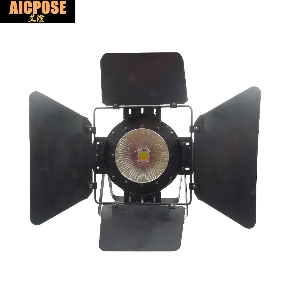 

2018 LED Par COB 100W с дверью сарая Высокая мощность алюминиевый чехол сценическое освещение с 100W COB, холодный белый и теплый белый