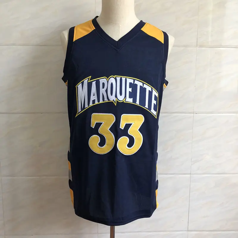 #33 Джимми Батлер MARQUETTE Golden Eagles колледж 2016 17 Ретро Баскетбол Джерси мужские сшитые