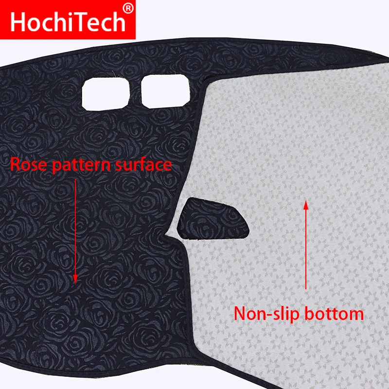 Нескользящий коврик для приборной панели с рисунком розы автомобиля наклейка