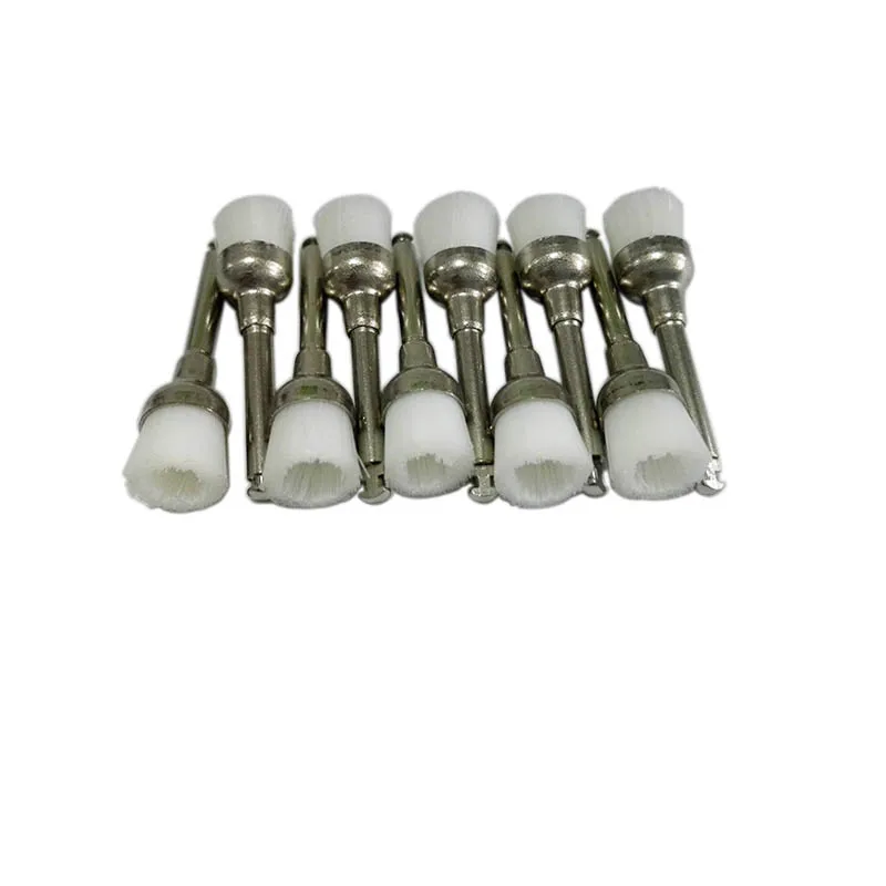 100 шт/50 шт зубные проточенные полировальные щетки защелки белого цвета Юниор