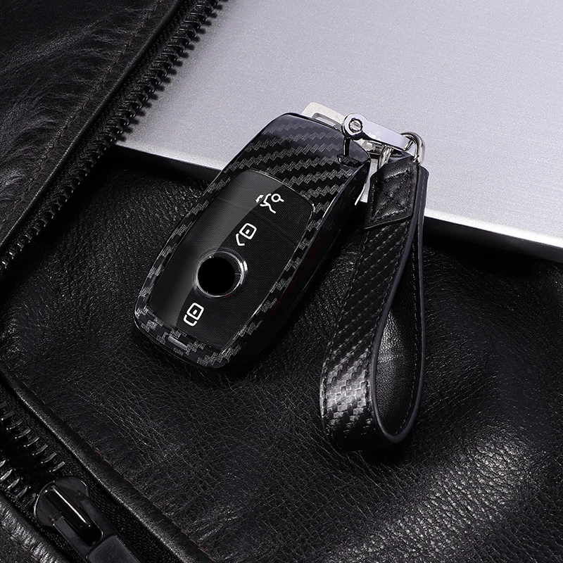 PC Carbon Fiber Fob полный защитный чехол автомобильный чехол для ключей для Mercedes Benz AMG E класс W213 для подарков