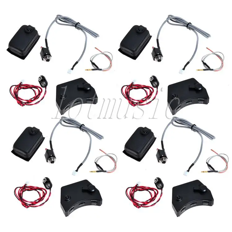 

4Set Preamp IRIS-1 3 Band EQ Pickup For Ukulele & Mini Guitar Piezo Cable Pick-up