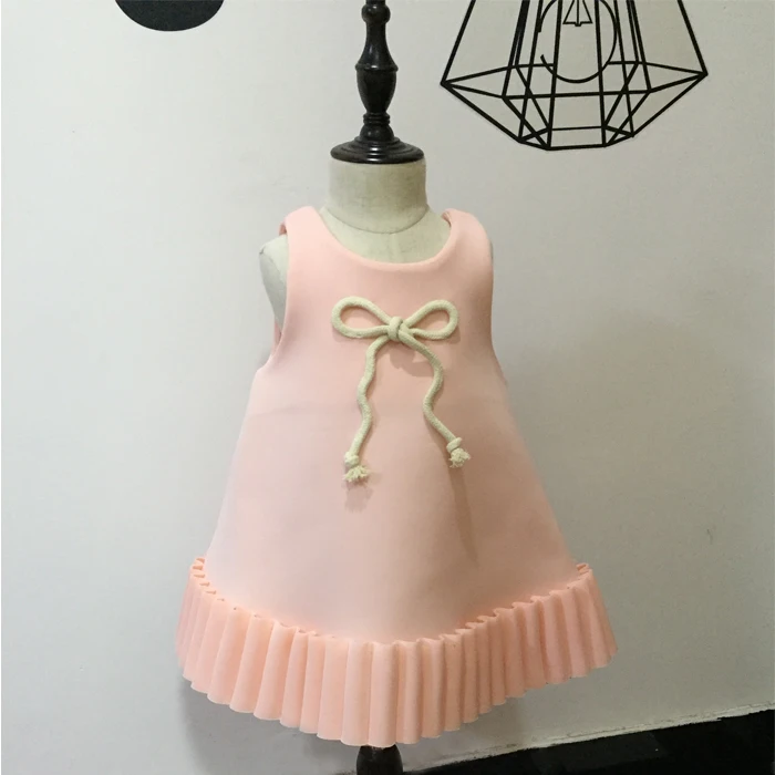 2017 new autumn &amp spring girls princess dress space cotton vest solid cute children chidlren clothing CD-00009 | Детская одежда и