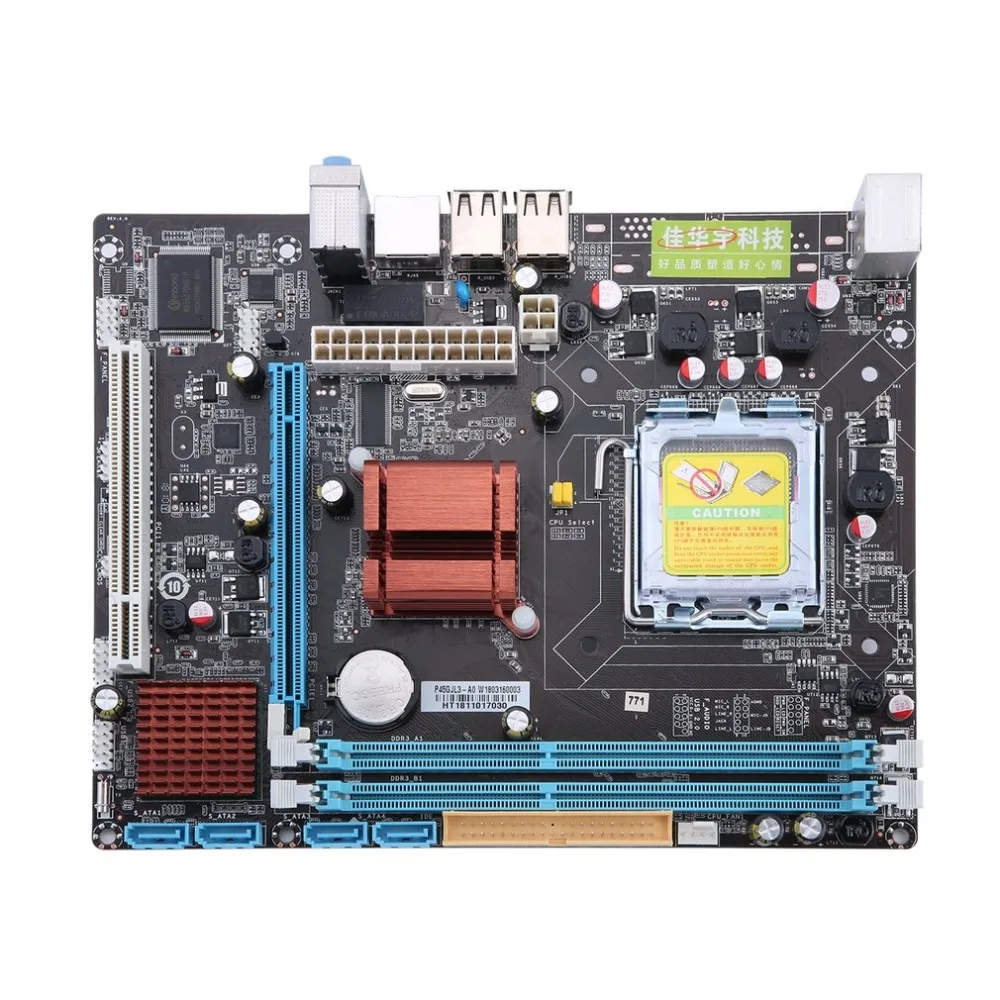 Высокая совместимость P45 компьютер Gigabit Ethernet материнская плата 771/775 двойная DDR3