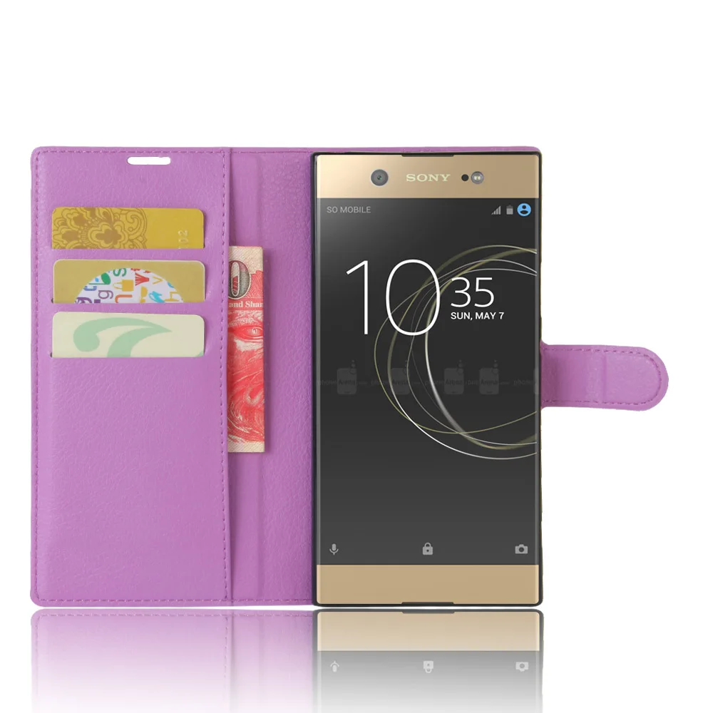 100pcs/lot gligle Card Holder Wallet Case Cover for Sony Xperia XA1 Ultra Protective Shell | Мобильные телефоны и