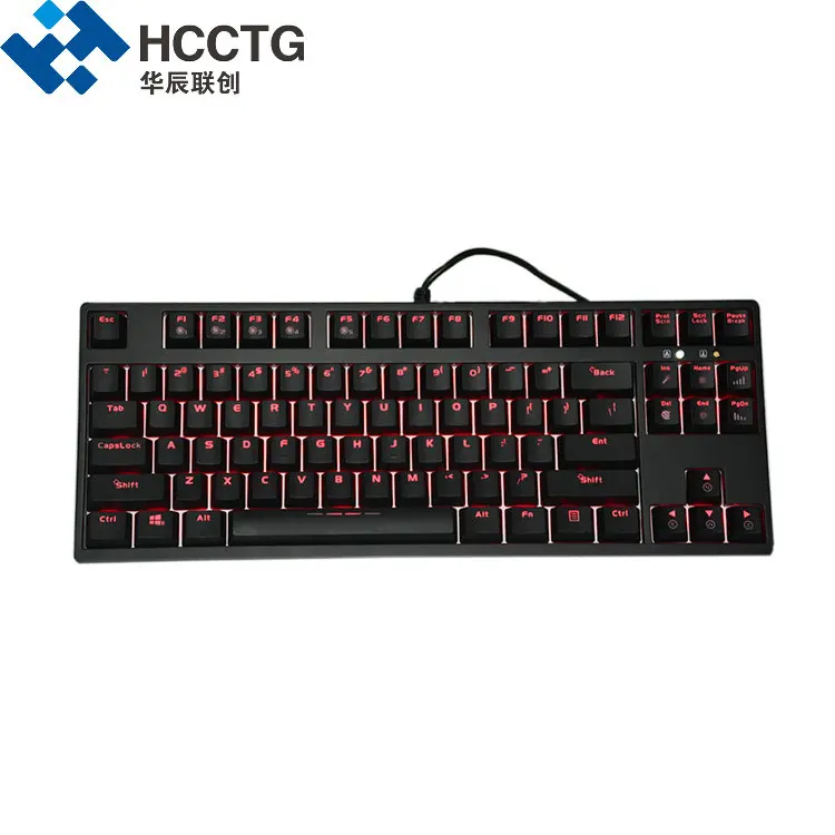 Cherry MX Красный переключатель Проводная фоновая подсветка RGB Механическая игровая