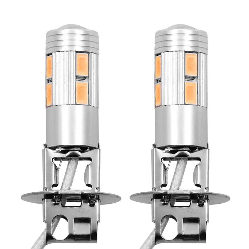 2 шт. H3 10 Led лампы для фар Противотуманные фары высокой Мощность лампа 5630 SMD Автомобильные противотуманные фары Лампы CANBUS 12V 6000K автомобильные аксессуары