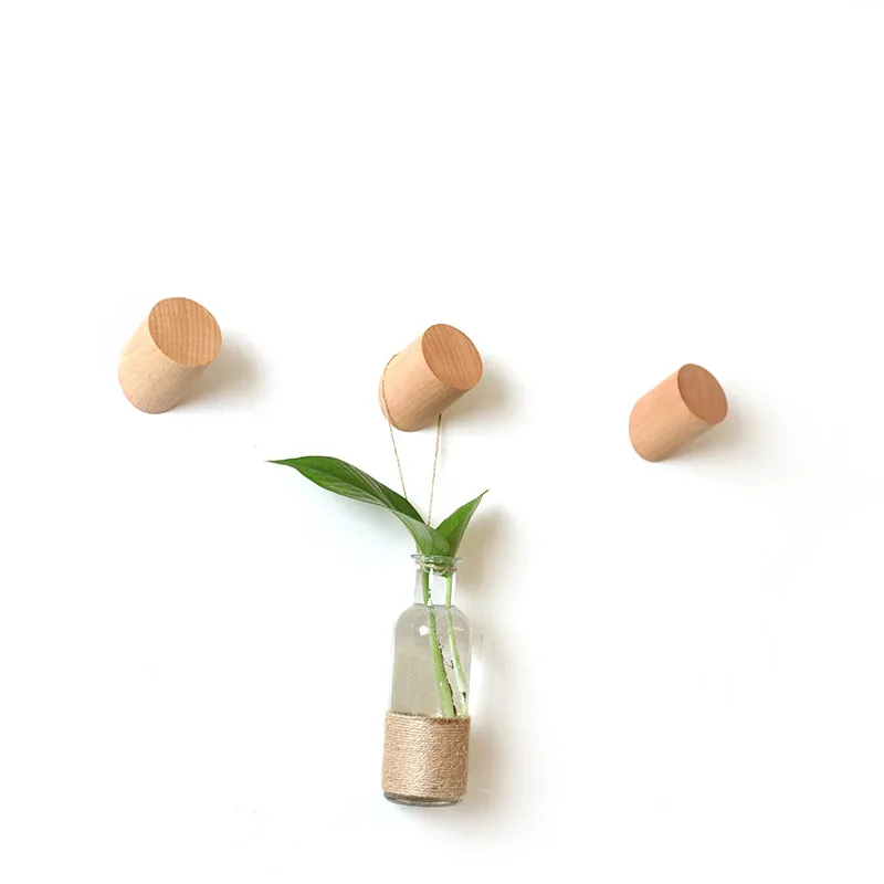 Деревянные крючки для пальто настенные украшения креативный настенный крючок