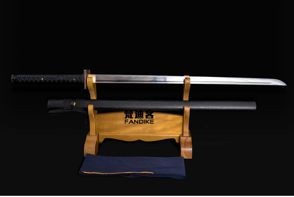 Japanese Ninja Sword Steel Sharp Blade Straight FULL TANG Sword Carbon steel Full Tang Samurai Katana