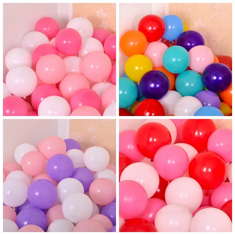 100 шт./компл. латексные воздушные шары с матовым лицом для вечеринки свадьбы дня