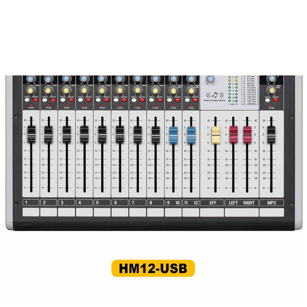 Leicozic HM12-USB аудио микшер цифровой процессор эффектов аудио Профессиональный микшерный пульт караоке микшер сцены смесители live