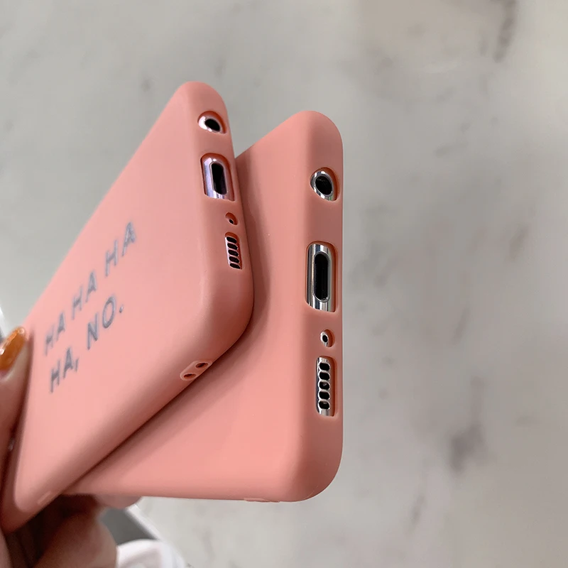 YHBBCASES Однотонные Мягкий ТПУ чехол для Samsung Galaxy S8 S9 S10 плюс комплект с надписями и