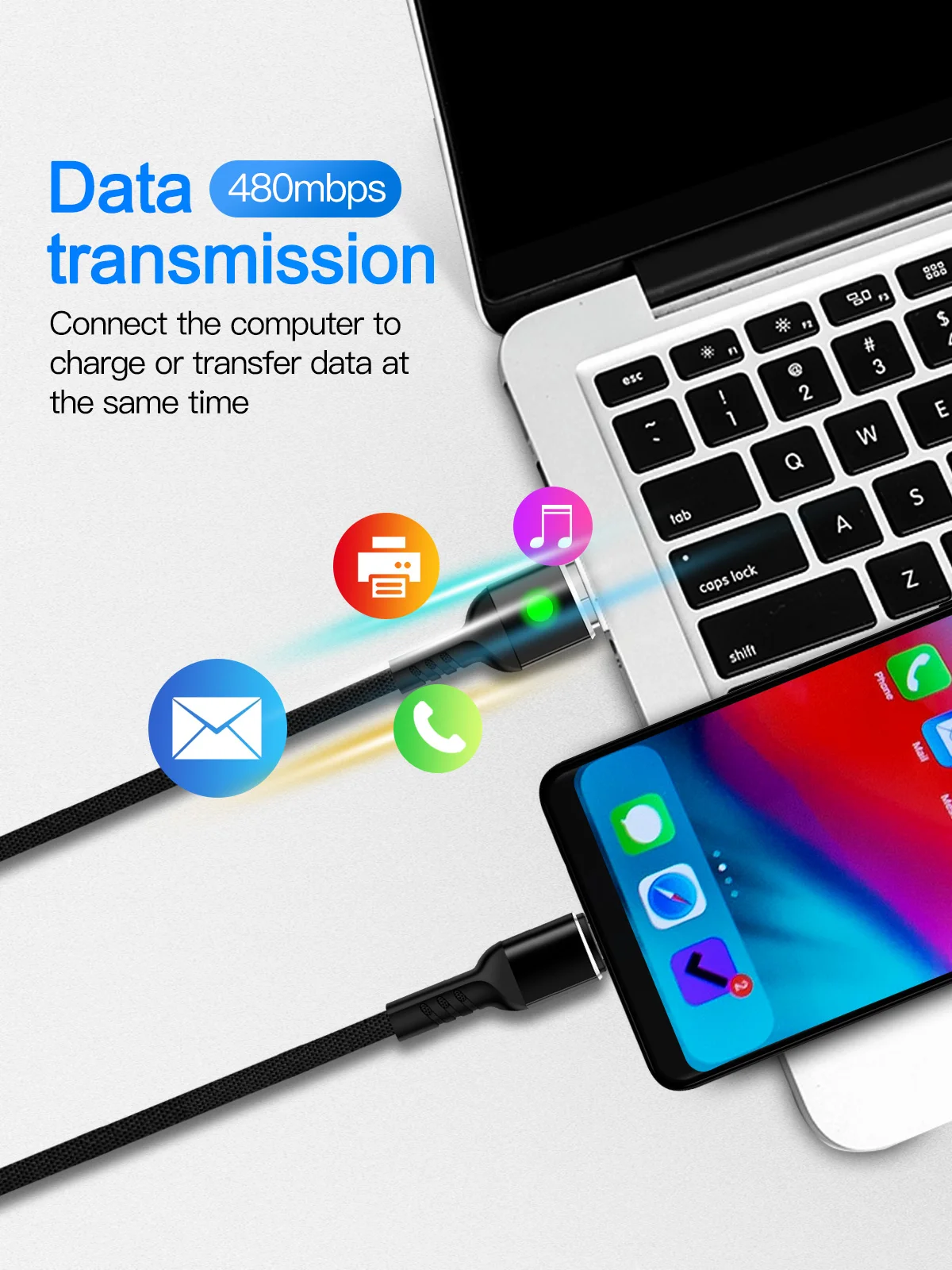 GUUGEI Micro USB кабель Quick Charge 3A Micro адаптер USB Android кабель прочный тканевый плетеный шнур для передачи данных мягкий провод Быстрая зарядка