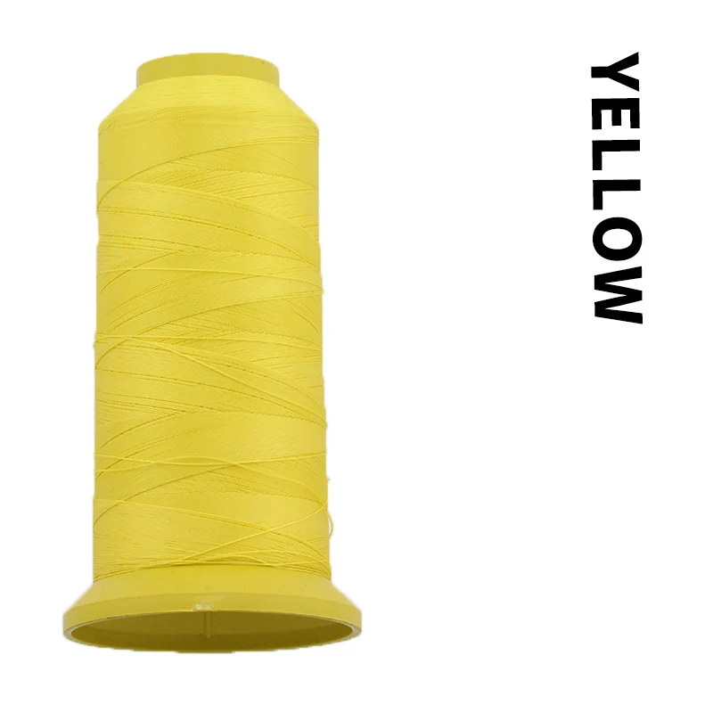 Yellow 2000 метровая нить для швейной промышленной машины катушка Многоцветная высокая прочность швейные принадлежности полиэфирная коробка оверлок - Цвет: Yellow