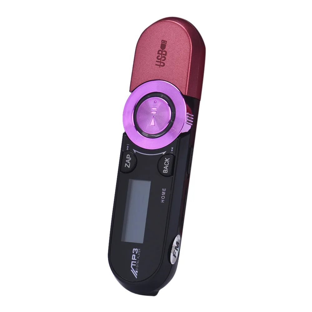 USB ЖК экран мини клип mp3 плеер Электронный Спортивный металлический Mp3