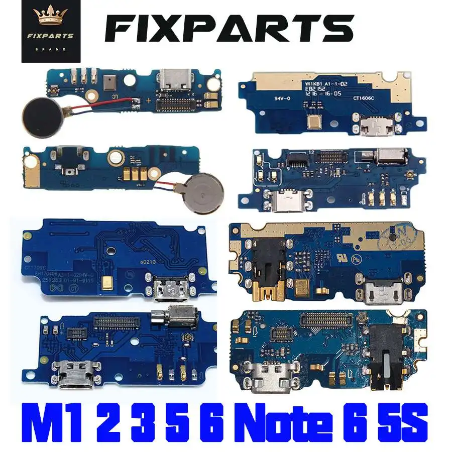 For Meizu M1 M2 M3 M5 M6 Note U10 M3S Dock Port USB Charging Dock Charger Connector Plug Board Flex Cable Replacement Parts