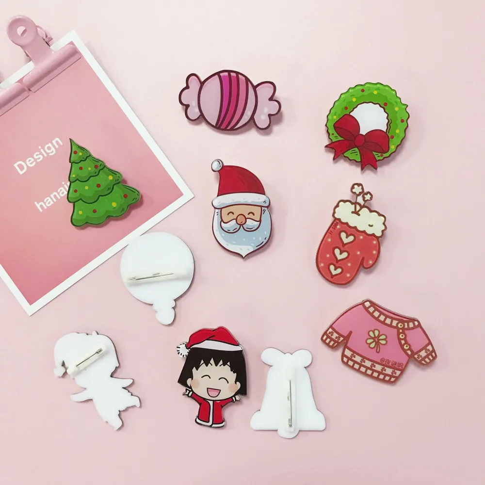 Симпатичные Рождеством Лось брошь иконки на Японии Pin Kawaii значок рюкзак значки