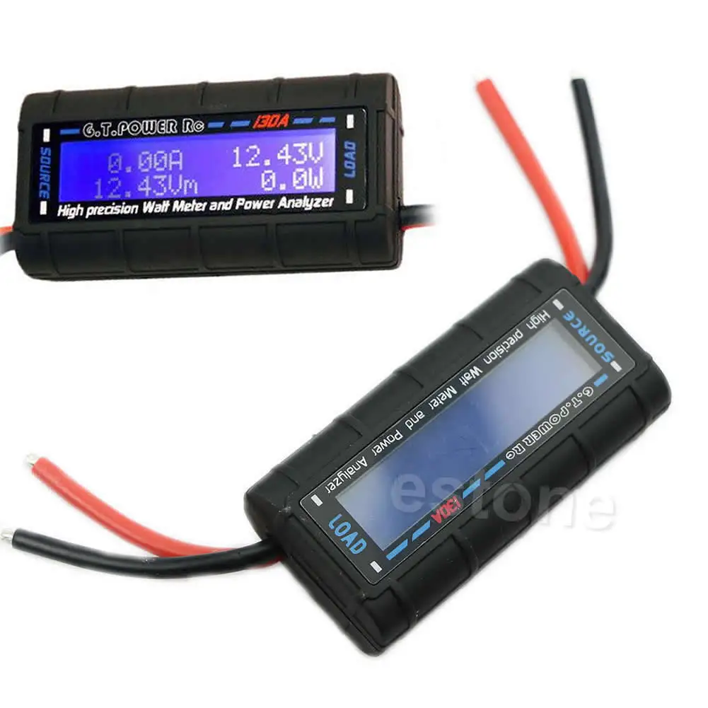 Анализатор мощности тока G.T. Power RC 130A Ватт метр и анализатор Высокоточный LCD 60V GT