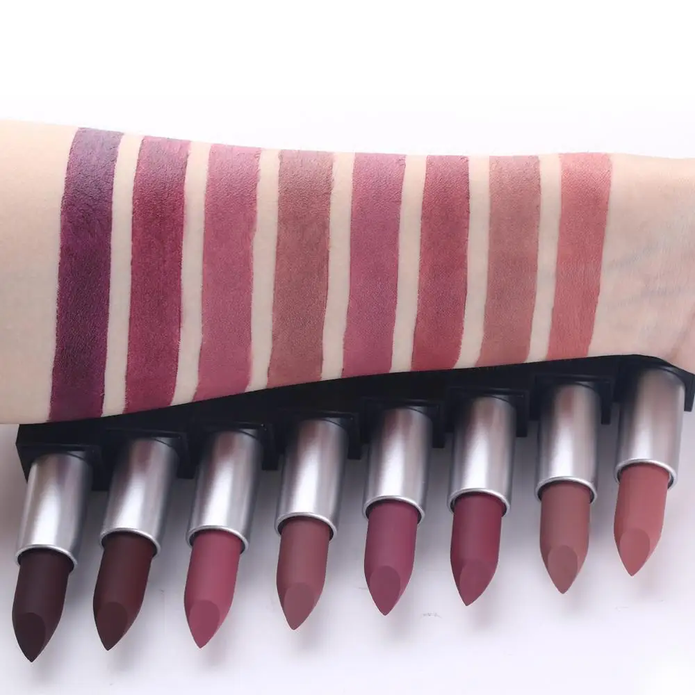 Горячая Распродажа водостойкая матовая губная помада телесного цвета 1 шт. 8