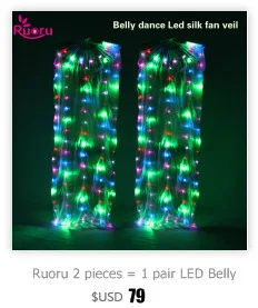 Ruoru 2 шт. = 1 пара мячей для танца живота RGB светящийся светодиодный POI брошенные шары для танца живота ручной реквизит аксессуары для сцены