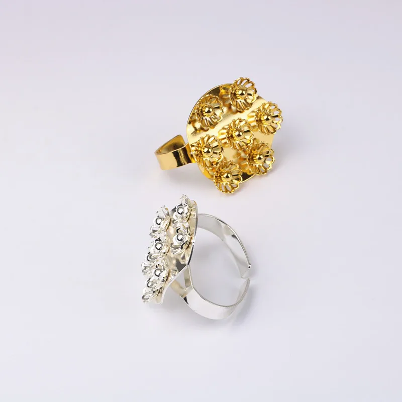 

25PCS metal napkin ring alloy flower creative napkin buckle long-term wedding banquet how jewelry supplies