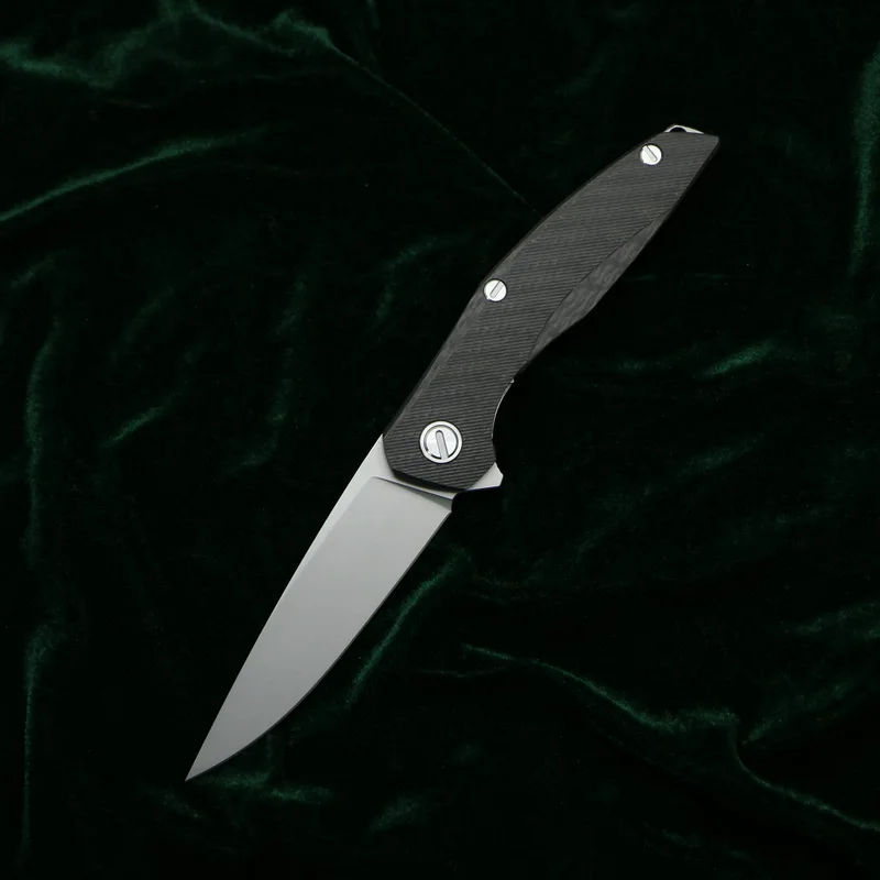 White circle 1 DICORIA Флиппер F111 S35VN лезвие сталь+ ручка из углеродного волокна складной нож Открытый Отдых Охота Карманный Фруктовый Нож EDC инструменты - Цвет: White circle 1
