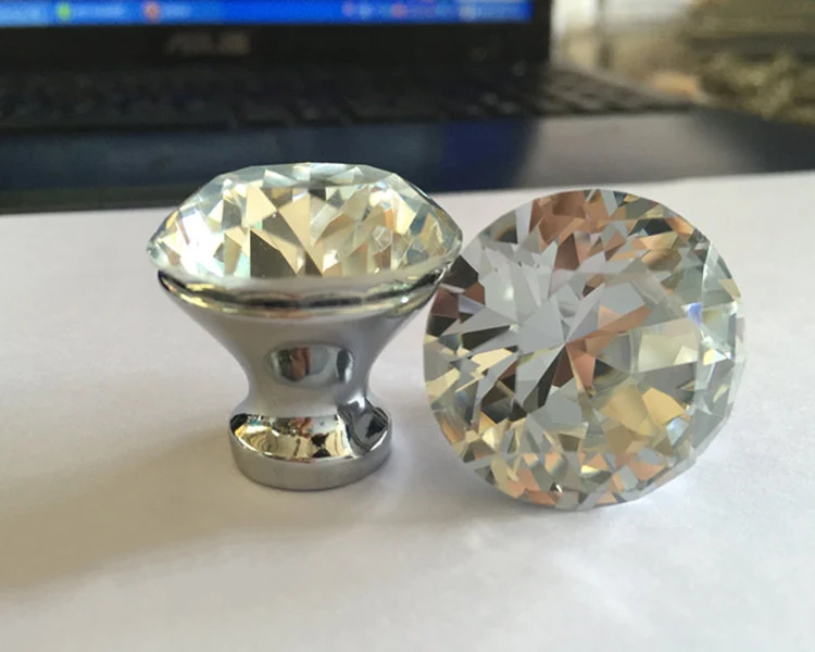 Современная Континентальная простая кристальная Алмазная ручка с небольшим