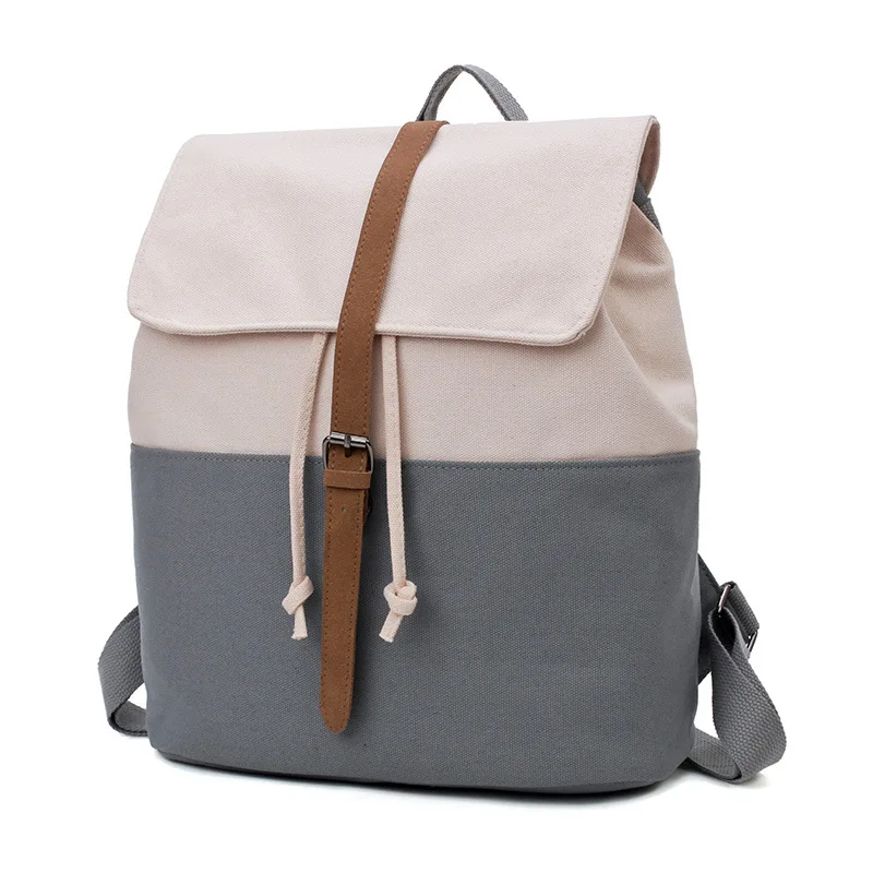 Винтажная Холщовая Сумка через плечо женский рюкзак Mochila Escolar школьные сумки для