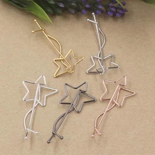 25 мм Ручная Проводная волна звезда шпилька заколки для волос Волнистые шпильки