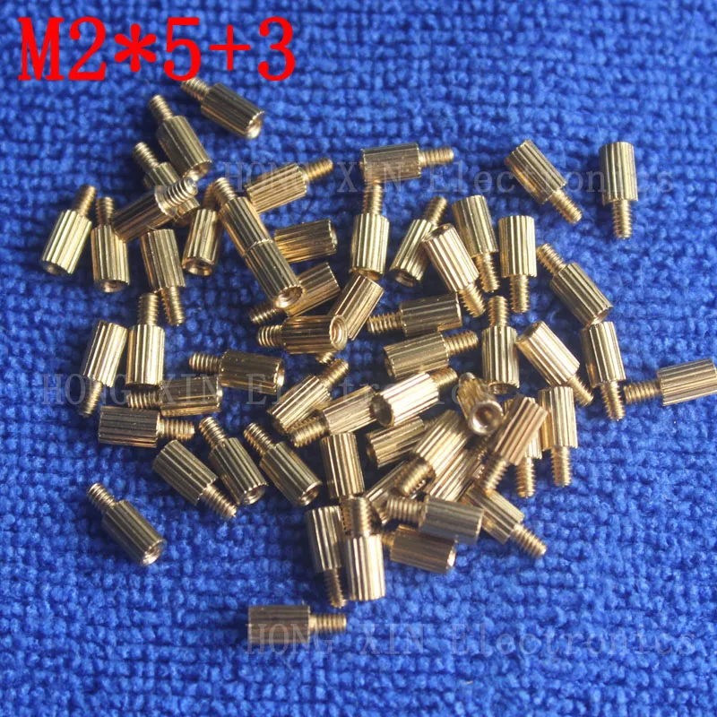 M2 * 5 + 3 10 шт. латунные прокладки мм стандартные с наружной резьбой метрическая