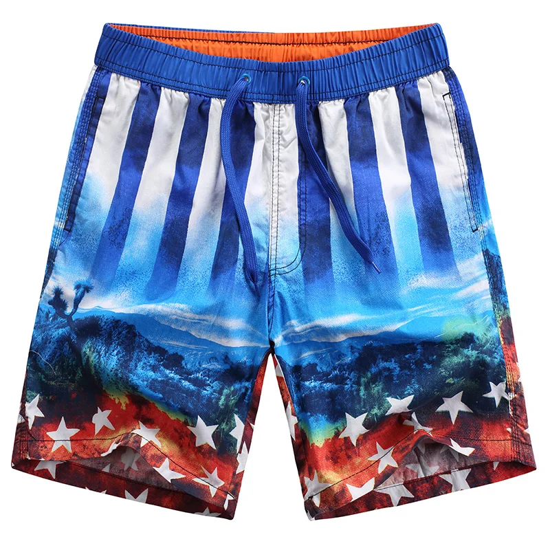 Paul моган Лето 2017 г. новые пляжные шорты Для мужчин быстрое высыхание хлопковые