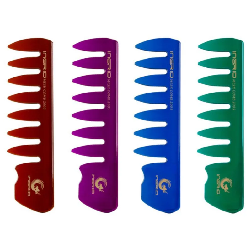 Гребень для волос с ручкой расческа большим зубом расчесывания кудрявых на спине