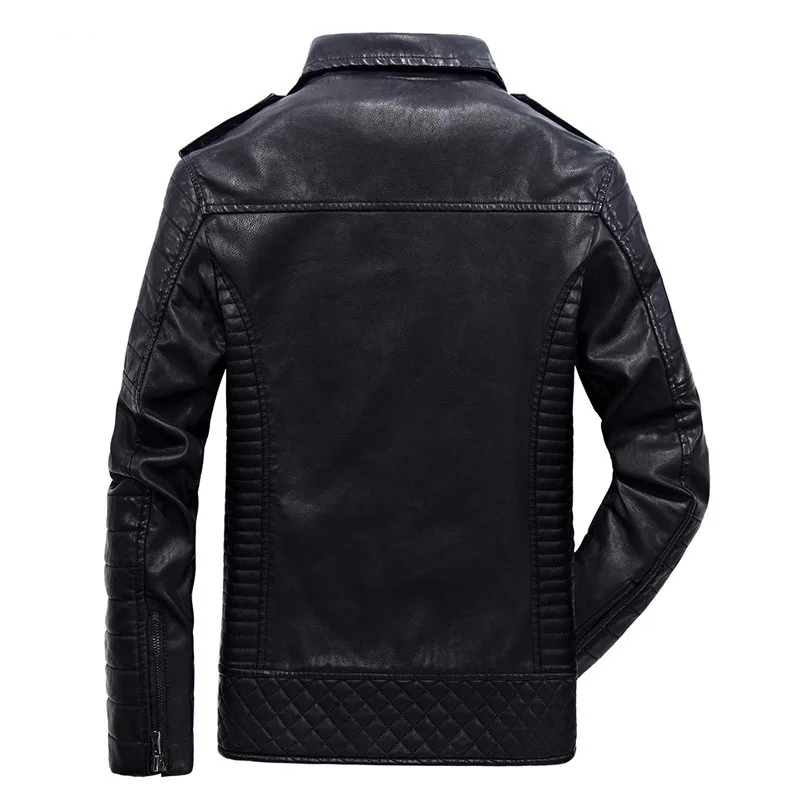 4XL 5XL 6XL мужская кожаная замшевая куртка флисовая Осенняя мотоциклетная из