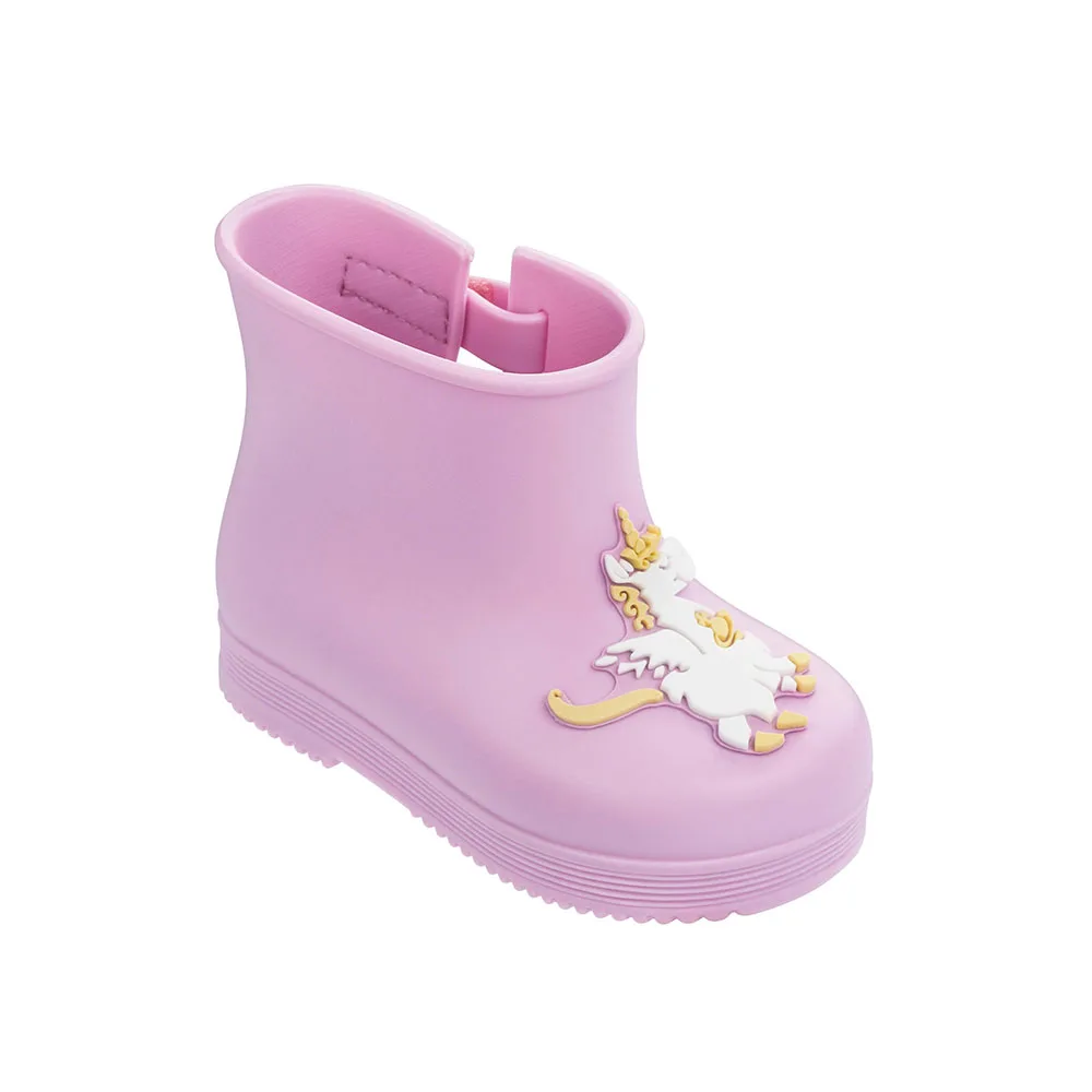 Мини Melissa Boot Anglomania Unicorn оригинальные прозрачные сандалии для девочек детские сандалии детская пляжная обувь для малышей резиновые сапоги - Цвет: Purple