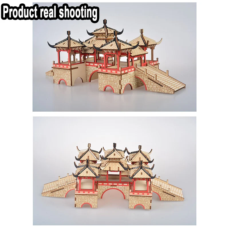 DIY искусство и 3D китайские стильные деревянные игрушки для рукоделия партия