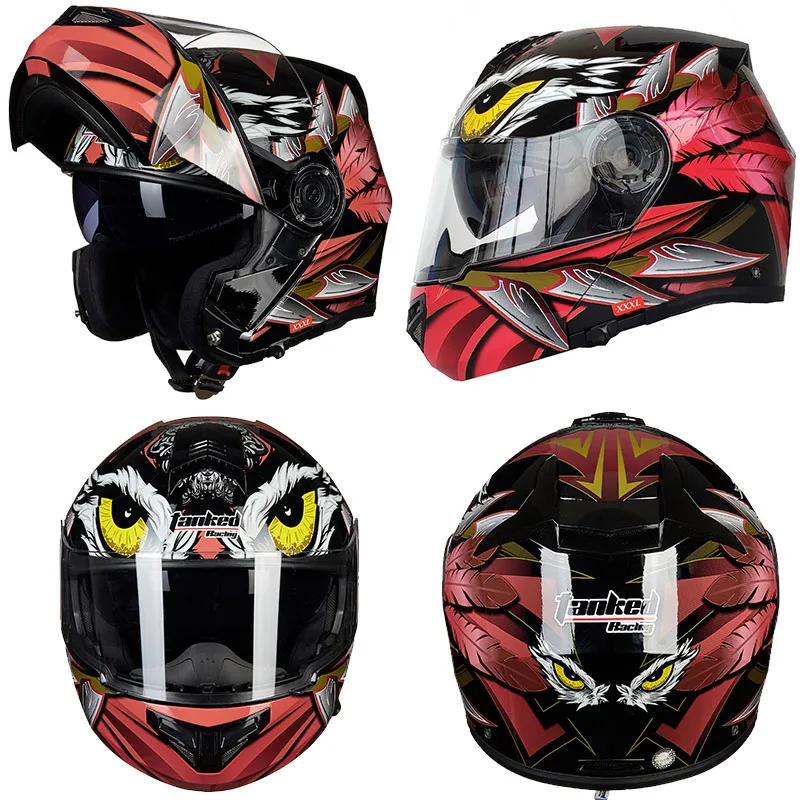 Новинка 2019 Европейский сертификат ECE немецкий гоночный откидной мотоциклетный