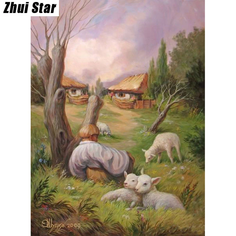 Полноразмерная Алмазная 5D картина сделай сам вышивка Человек дерева крестиком